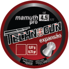 CHUMBINHO 4.5mm TECHNOGUN MAMUTH PRO EXPANSÃO (C/250un.)