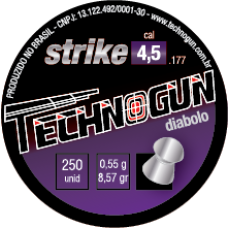 CHUMBINHO 4.5mm TECHNOGUN STRIKE DIABOLÔ (C/ 250un.)