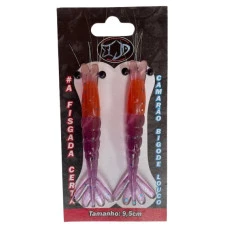 ISCA ARTIFICIAL SOFT CAMARÃO BIGODE LOUCO 9.5cm FJD-18 (c/2un.)