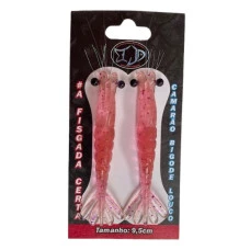 ISCA ARTIFICIAL SOFT CAMARÃO BIGODE LOUCO 9.5cm FJD-26 (c/2un.)
