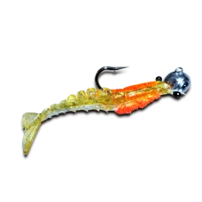ISCA ARTIFICIAL JIG HEAD CAMARÃO 9cm 21g MARÉ CHÁ