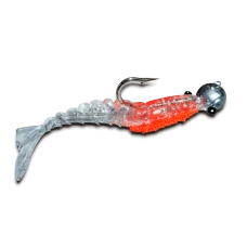 ISCA ARTIFICIAL JIG HEAD CAMARÃO 11cm 31g MARÉ PRATA
