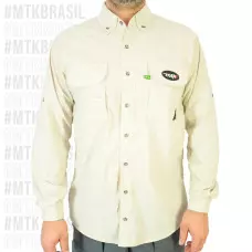 CAMISA DE PESCA MANGA LONGA MTK SKY AREIA-P