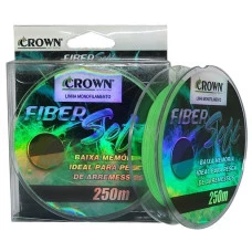 LINHA DE PESCA CROWN FIBER SOFT VERDE 0.43mm