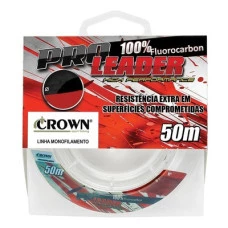 LINHA DE PESCA FLUORCARBON CROWN PRO LEADER 0.31mm COM 50m