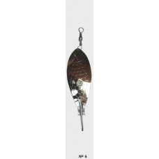 ISCA ARTIFICIAL COLHER ZAZTRAZ-6 FISHTEX ( 8CM-21.5G)