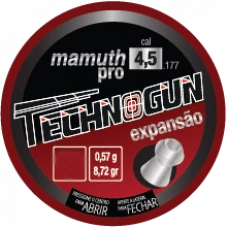 CHUMBINHO 4.5mm TECHNOGUN MAMUTH PRO EXPANSÃO (C/250un.)