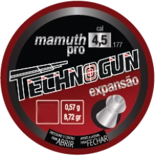 CHUMBINHO 4.5mm TECHNOGUN MAMUTH PRO EXPANSÃO (C/250un.)