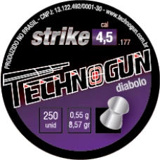 CHUMBINHO 4.5mm TECHNOGUN STRIKE DIABOLÔ (C/ 250un.)
