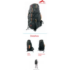 MOCHILA TRILHAS E RUMOS CRAMPON 65L PRETA